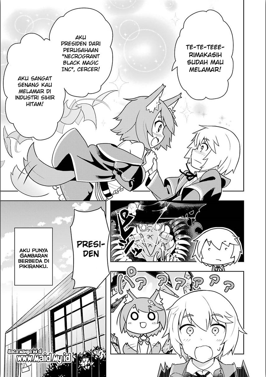 Wakamono no Kuro Mahou Hanare ga Shinkoku desu ga, Shuushoku shite Mitara Taiguu Iishi, Shachou mo Tsukaima mo Kawaikute Saikou desu Chapter 01 Gambar 17